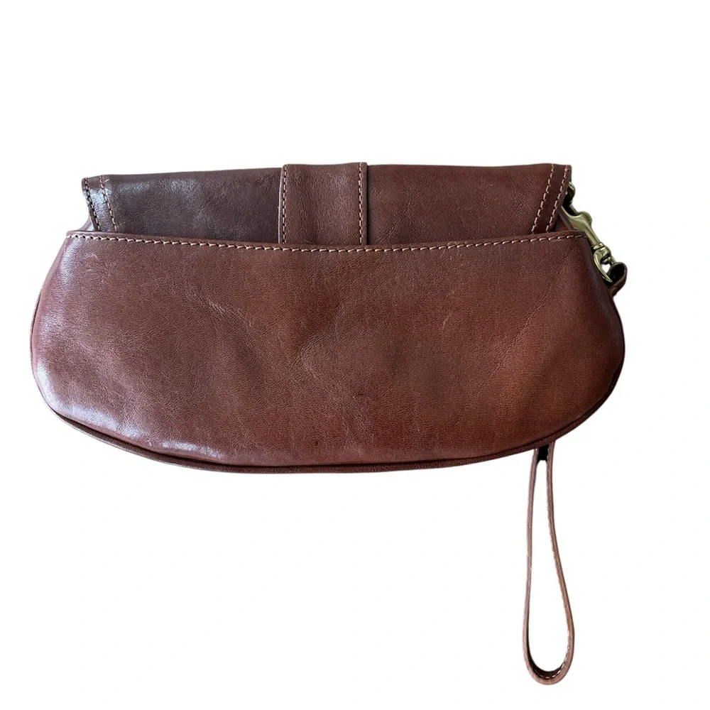 BRAHMIN Brown Wristlet New